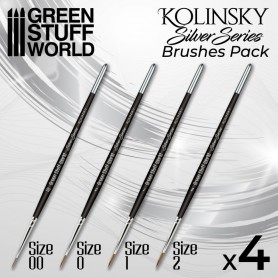 SILVER SERIES Set Pinceles Kolinsky