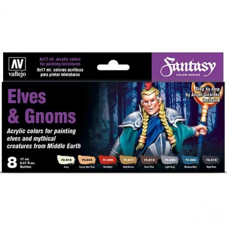 Set 8 Model Color Fantasy Elves & Gnomes 70.242