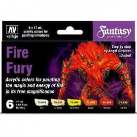 Set de 6 Model Color Fantasy Fire Fury 70.243