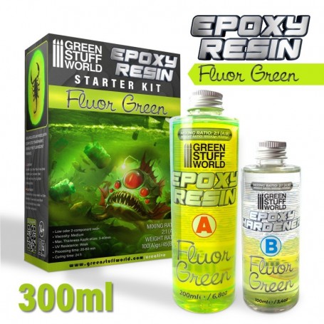 Resina Epoxy - Verde Fluor