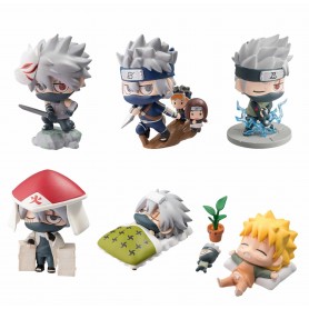 Naruto Shippuden Petit Chara Land Pack de 6 Figuras Kakashi Special Set 5 cm