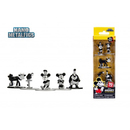 Disney Pack de 5 Figuras Nano Metalfigs Diecast Mickey's 90th 4 cm